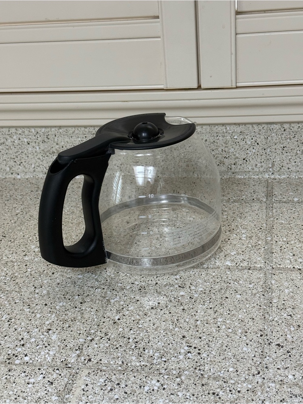 Mr. Coffee 12-Cup Glass Coffee Carafe with Black Handle and Lid